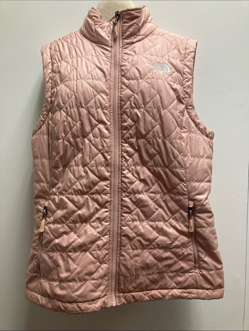 The North Face Light Pink Quilted Vest